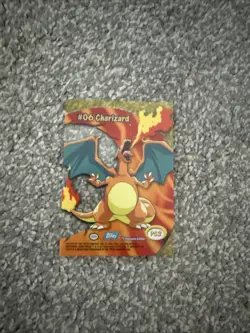 #06 Charizard Topps TV Animation Pokemon Pokemon Card 2000 PC3 - Image 4