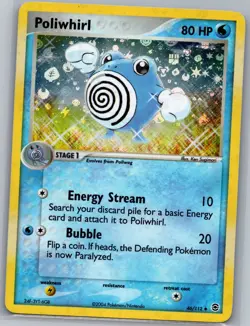 Poliwhirl 46/112 Holo - FireRed LeafGreen - Pokemon Card - NM - Image 1