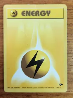 Electric Energy Pokemon Card, Gym Challenge Set 130/132 - Image 1