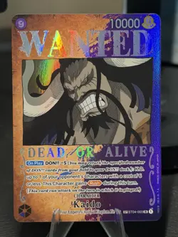 Kaido ST04-003 Wanted Poster Alternate Art SP One Piece Card English OP03 NM - Image 1