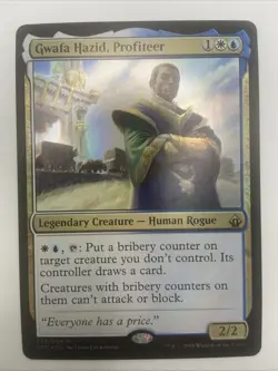 MTG Gwafa Hazid, Profiteer - Foil, Battlebond, Magic The Gathering-NM - Image 1