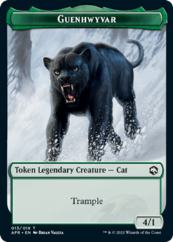 Guenhwyvar Token - Adventures in the Forgotten Realms #013/019 MTG Magic The Gat - Image 1
