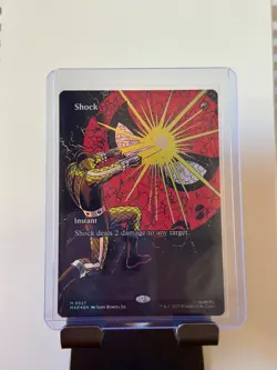 MTG, Shock (Borderless) FOIL 27 NM Marvel Universe Eternal-Legal Foil - Image 1
