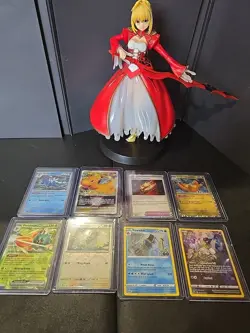 Pokemon TCG lot (8) Mew Dragonite Rare Foil - Image 1