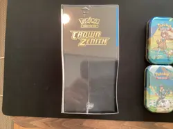 POKEMON CROWN ZENITH ETB, 5 MINI TINS FULL ART SET & 5 PACKS SEALED!!! 820650851476 - Image 5