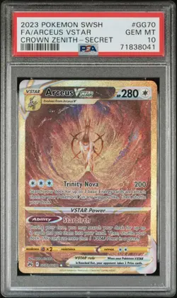 2023 POKEMON SWORD & SHIELD CROWN ZENITH SECRET FULL ART/ARCEUS VSTAR PSA 10 - Image 1