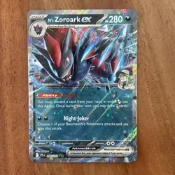 Pokemon TCG N's Zoroark EX Holo Ultra Rare Card 098/159 Sv09: Journey Together - Image 1