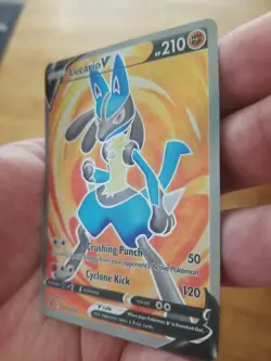 Lucario V - SWSH213 (Full Art) Sword & Shield Promo NM Pokemon TCG - Image 2