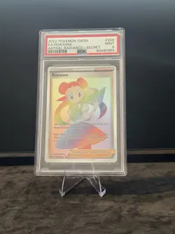 Pokemon Astral Radiance #206 ROXANNE - Secret Rare - Full Art - PSA 9 - Image 4