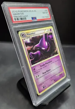 2010 Pokemon HG & SS Triumphant Haunter #35 PSA 8 - Image 2