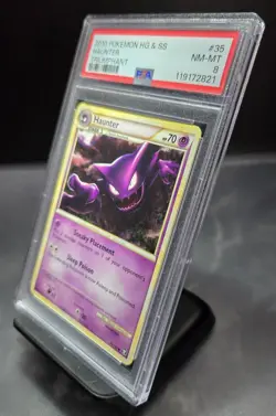 2010 Pokemon HG & SS Triumphant Haunter #35 PSA 8 - Image 3