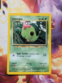 Pokemon TCG Caterpie Neo Discovery 53/75 Regular LP. - Image 1
