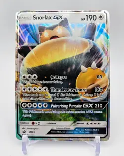Snorlax GX SM05 - Pokemon TCG Black Star Promo NM+ Unplayed - Image 1