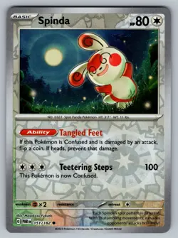 Pokemon TCG Spinda Paradox Rift 151/182 Reverse Holo Common-NM - Image 1