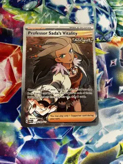 Pokemon Professor Sada's Vitality Full Art 239/182 SV04: Paradox Rift Holo NM - Image 3