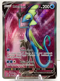 Pokemon Inteleon V 180/192 Rebel Clash Sword & Shield FULL ART - Image 2