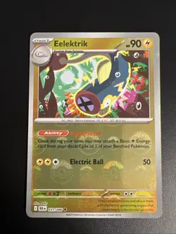 Pokemon TCG Black Bolt Eelektrik 031/086 Pokeball Reverse Holo NM - Image 1