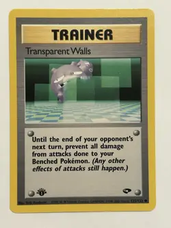 Pokemon TCG Transparent Walls Gym Challenge 125/132 1st Edition - Image 1