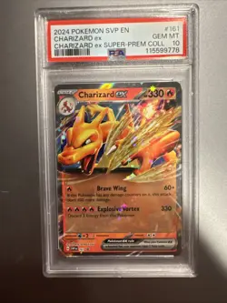 2024 POKEMON CHARIZARD EX 161 BLACK STAR PROMO Super Premium Collection PSA 10 - Image 1