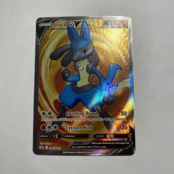 Lucario V SWSH213 : Sword & Shield Full Art Black Star Promo Holo Pokemon TCG - Image 1