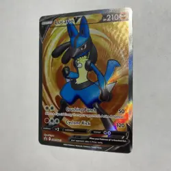 Lucario V SWSH213 : Sword & Shield Full Art Black Star Promo Holo Pokemon TCG - Image 3