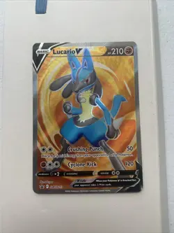 Pokemon TCG Lucario V SWSH Black Star Promos SWSH213 Holo Promo. US shipping. - Image 1