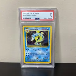 1999 Pokemon Base Set Unlimited English 6/102 Gyarados Holo PSA 5 - Image 1