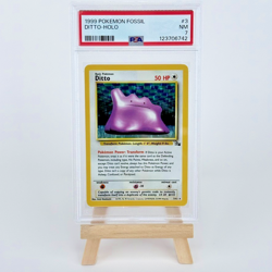 1999 Pokemon Fossil Ditto 3/62 Holo PSA 7 Unlimited - Image 1