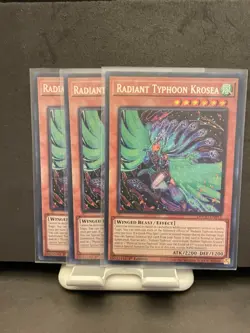 Yugioh! Radiant Typhoon Krosea - DOOD-EN015 - Secret Rare - 1st Edition Near x3 - Image 1