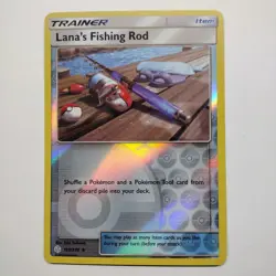 Pokemon Card Lana's Fishing Rod Cosmic Eclipse Reverse Holo 195/236 Near Mint - Image 1