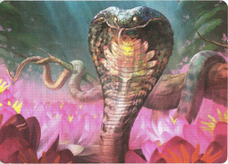 MTG Art Series Card Zendikar Rising Lotus Cobra 71/81 - Image 1