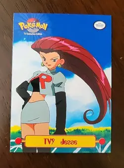 NM! TV9 Jesse - Series 1 TV Animation Edition 1999 Topps Pokemon Puzzle Card - Image 1