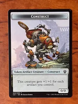 Construct / Copy Token MTG Magic the Gathering Card NM Near Mint C21 - Image 1