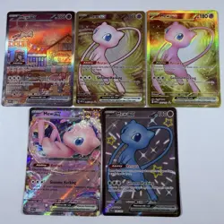 Mew EX SVP 053 Pokemon TCG Scarlet Violet 151 Black Star Promo Bundle X5 Cards - Image 1