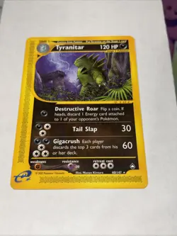 Tyranitar 40/147 Aquapolis Non Holo Rare NM Pokemon Card - Image 1