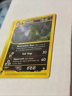 Tyranitar 40/147 Aquapolis Non Holo Rare NM Pokemon Card - Image 3
