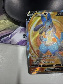 LIVE Pokemon Card Lucario V SWSH213 Black Star Promo Ultra Rare Near Mint - Image 5