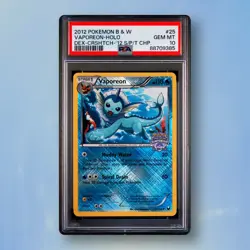 Vaporeon PSA 10 Dark Explorers State Championships Promo Crosshatch Pokemon Card - Image 1