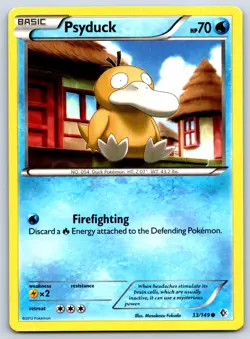 Psyduck - BW Boundaries Crossed 33/149 Masakazu Fukuda Pokemon 151 Card NM - Image 1