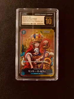 Pristine 10, 2023 One Piece Jpn Promo Card Foil, Monkey D Luffy, Shonen Jump - Image 1