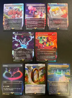 Magic the Gathering Secret Lair Sonic the Hedgehog Foil Set OPENED w/ bonus card - Image 4
