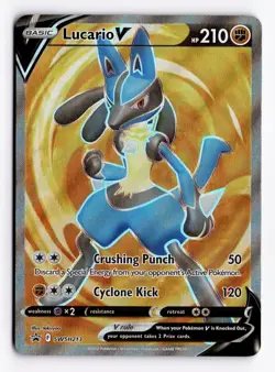 Lucario V SWSH213 Black Star Promo - Pokemon Sword & Shield Promo Card - NM - Image 1