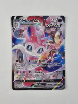 Sylveon VMAX #TG15/TG30 SWSH09: Brilliant Stars Trainer Gallery Pokemon Card TcG - Image 1