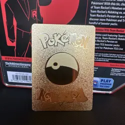 Gengar Gold Foil Fan Art Vinyl Textured Collector Pokemon Card - Image 2