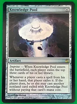 MTG - FOIL Knowledge Pool - Mirrodin Besieged - Near Mint Plus Cond - MAGIC CARD - Image 1