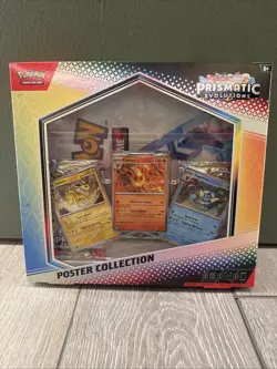 Prismatic Evolutions Poster Collection Full Set Sealed Pokemon Cards - Image 1