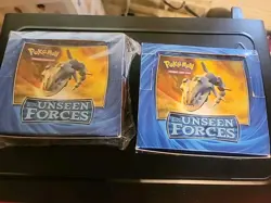 Pokemon Ex Unseen Forces EMPTY Booster Boxes (X2) Opened No Cards - Image 1