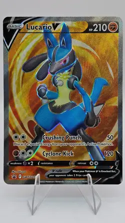Lucario V - SWSH213 - SWSH: Sword & Shield Promo Cards (SWSD) - Image 1