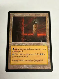 Phyrexian Tower Urzas Saga Near Mint NM MTG Magic The Gathering - Image 1