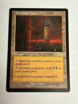 Phyrexian Tower Urzas Saga Near Mint NM MTG Magic The Gathering - Image 2